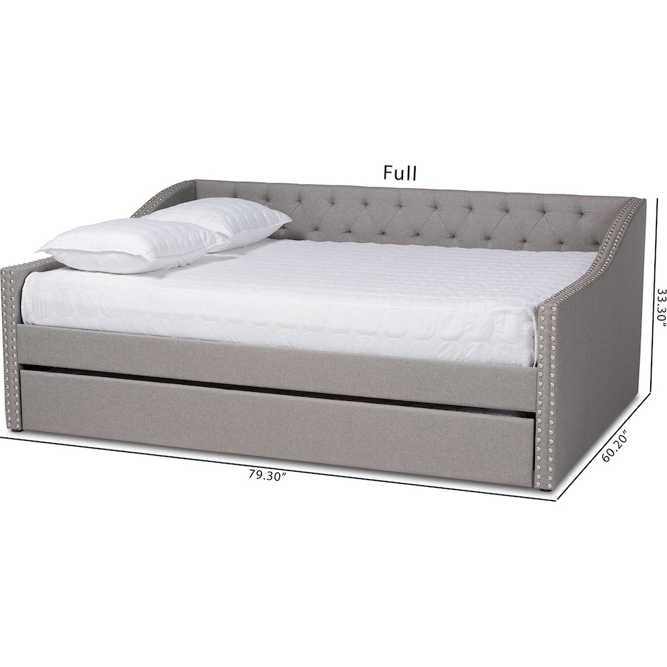 Taite Upholstered Daybed with Trundle | American Signature Furniture