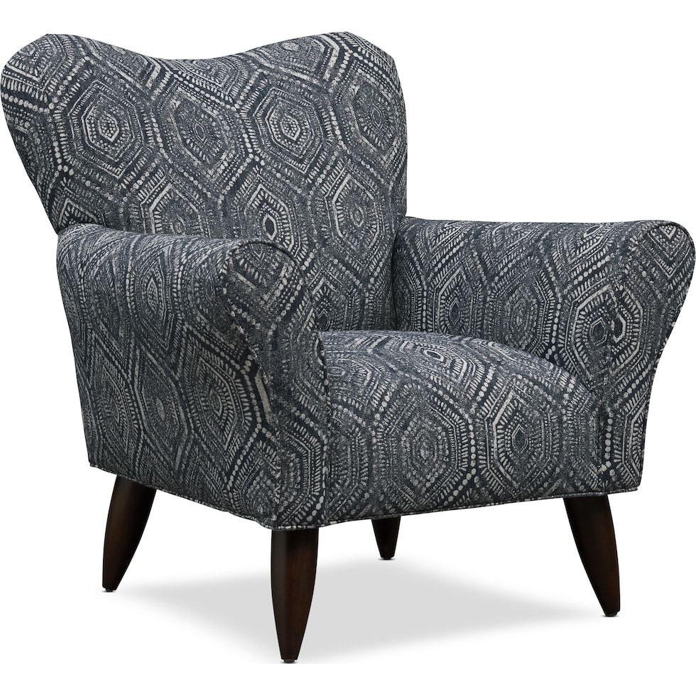 tallulah blue accent chair   