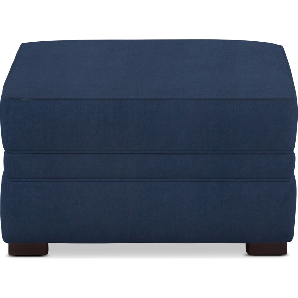 tallulah blue ottoman   