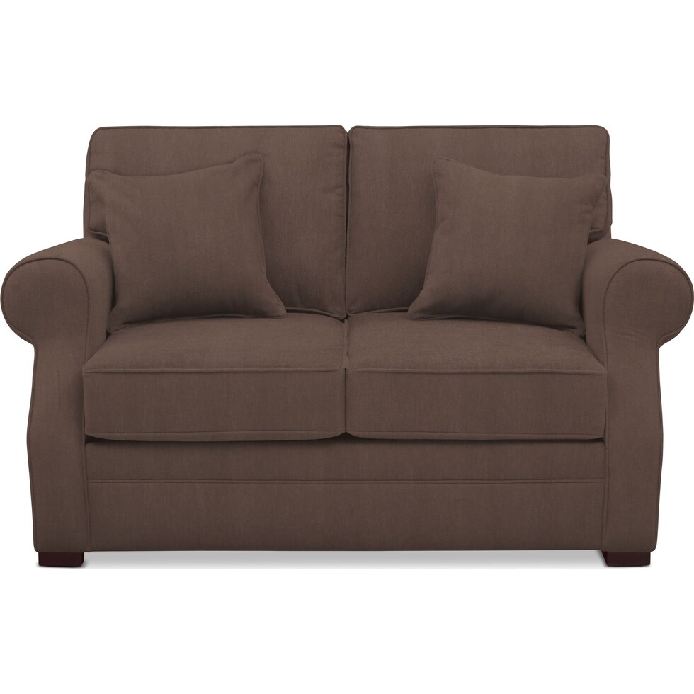 tallulah dark brown loveseat   