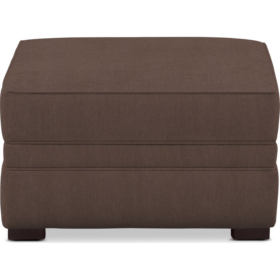 tallulah dark brown ottoman   