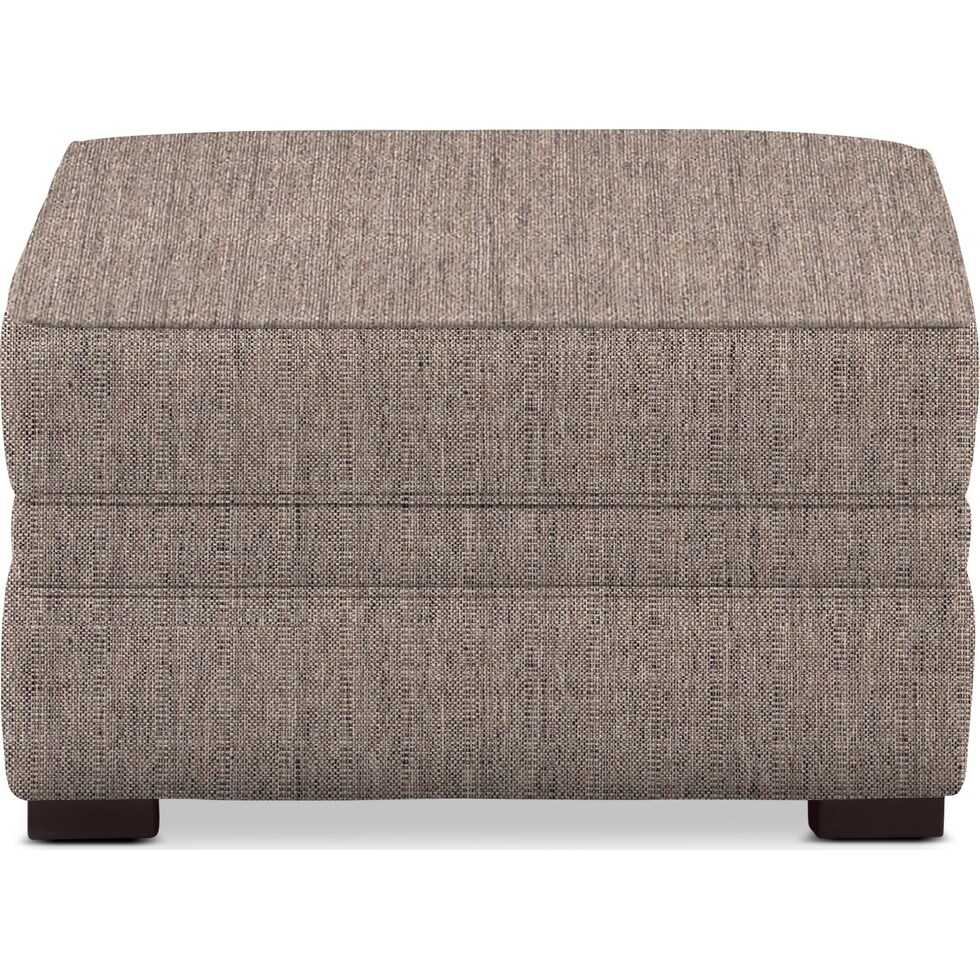 tallulah dark brown ottoman   