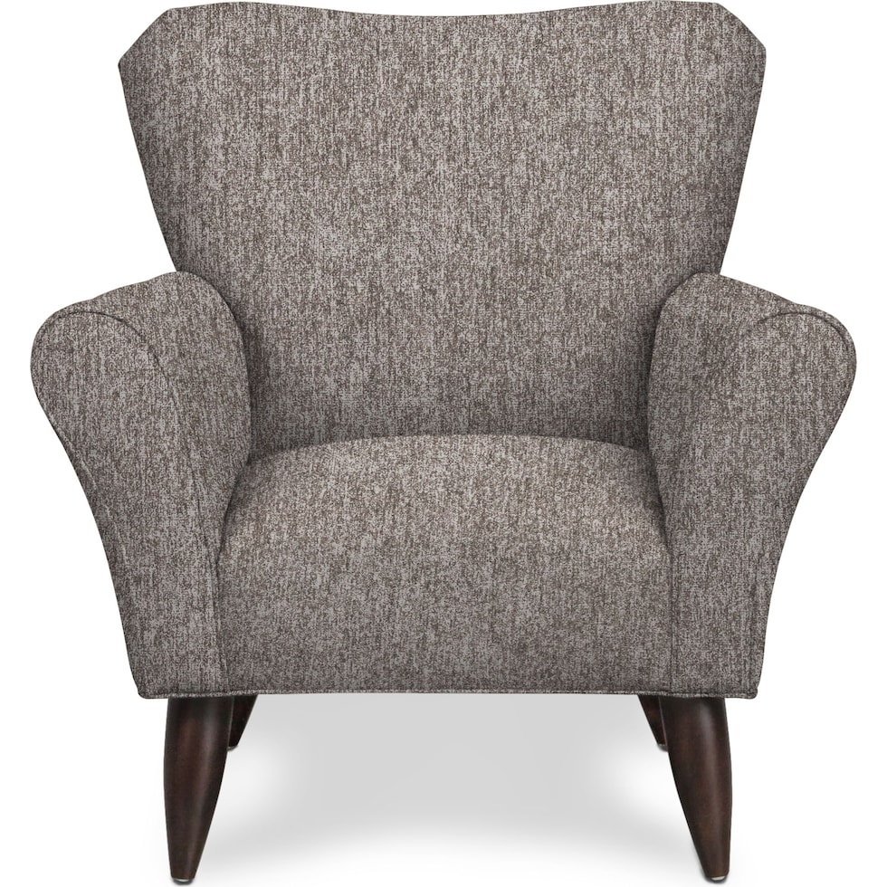 tallulah gray accent chair   