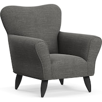 tallulah gray accent chair   