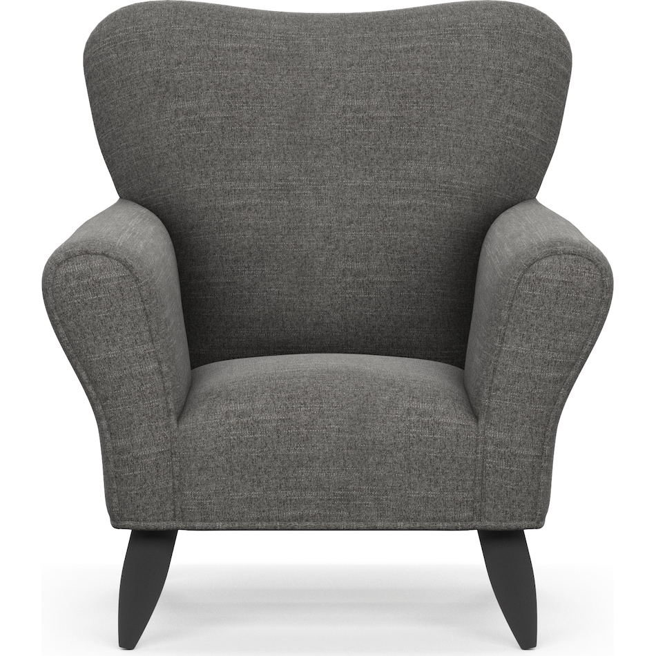 tallulah gray accent chair   