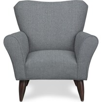 tallulah gray accent chair   