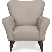 tallulah gray accent chair   