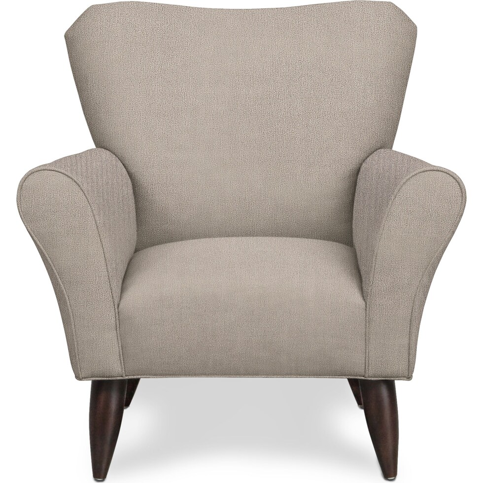 tallulah gray accent chair   