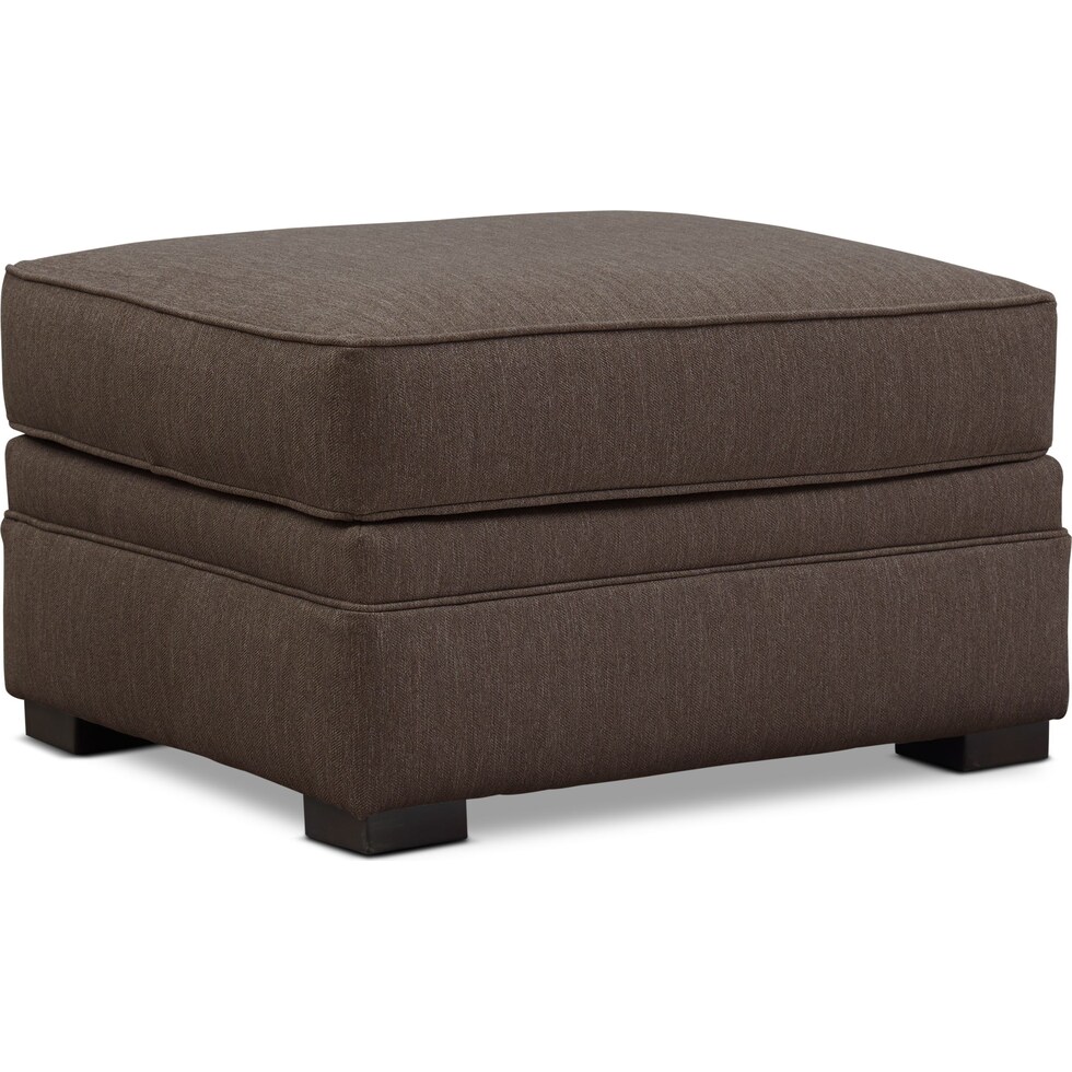tallulah gray ottoman   