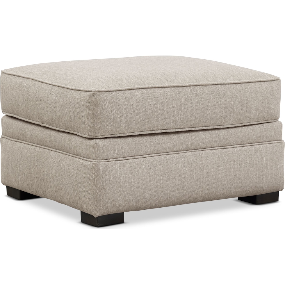 tallulah gray ottoman   