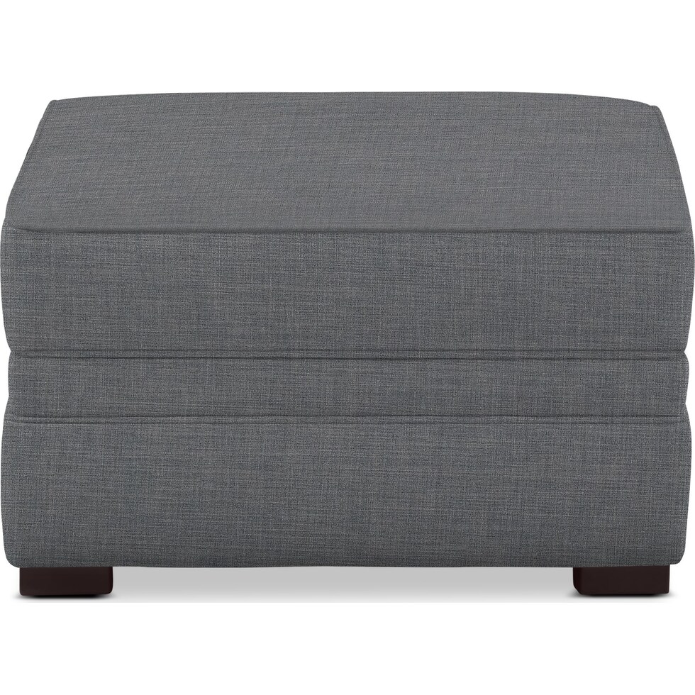 tallulah gray ottoman   