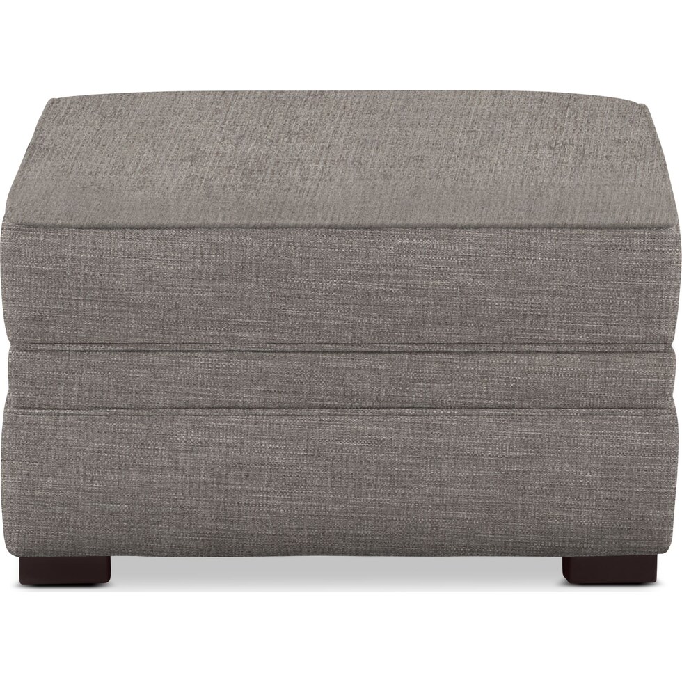 tallulah gray ottoman   