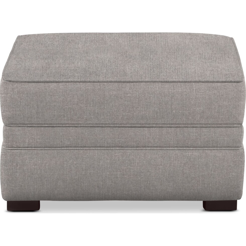 tallulah gray ottoman   