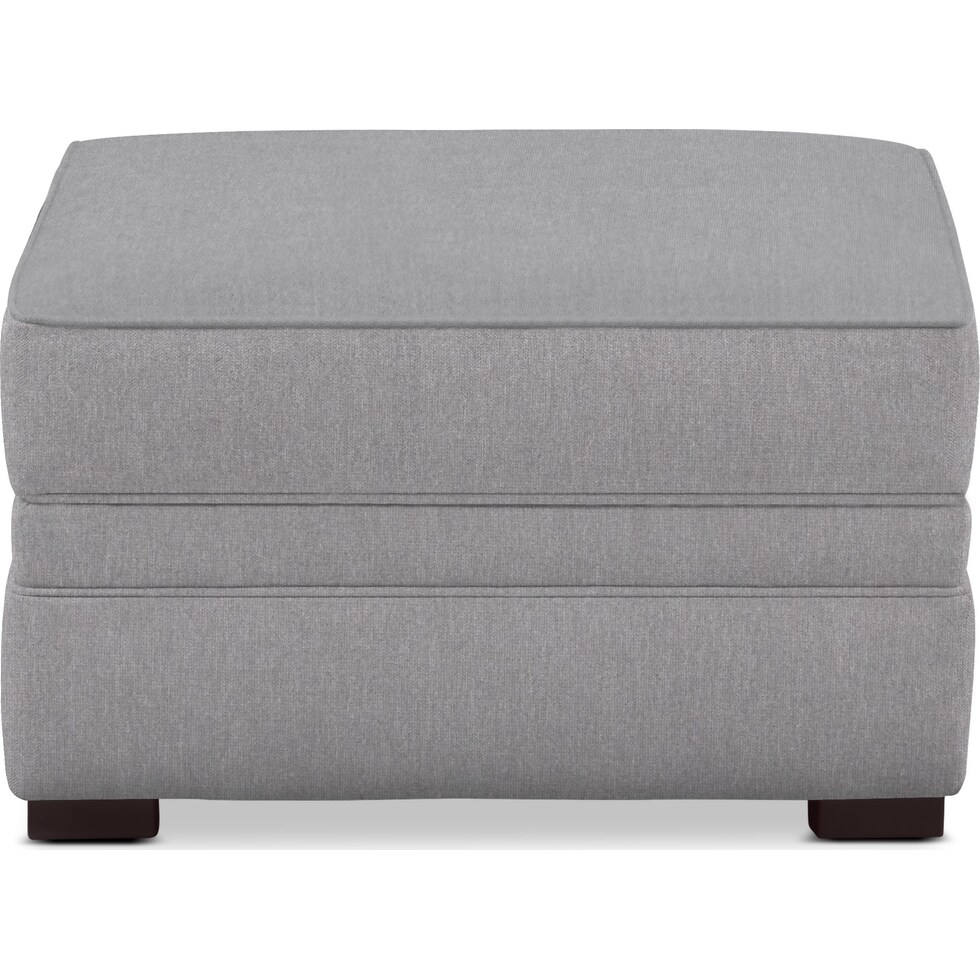 tallulah gray ottoman   