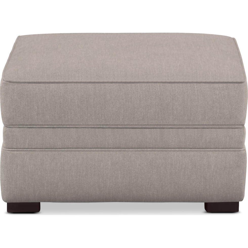 tallulah gray ottoman   