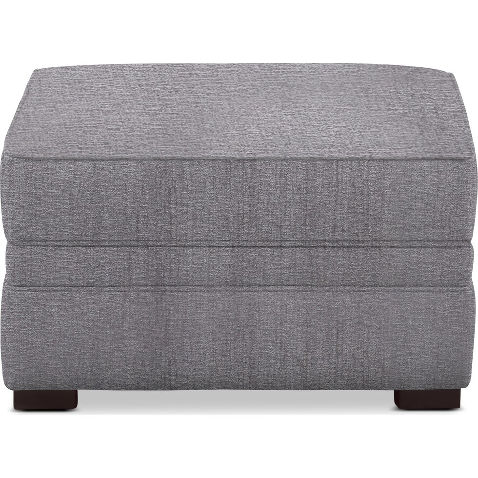tallulah gray ottoman   