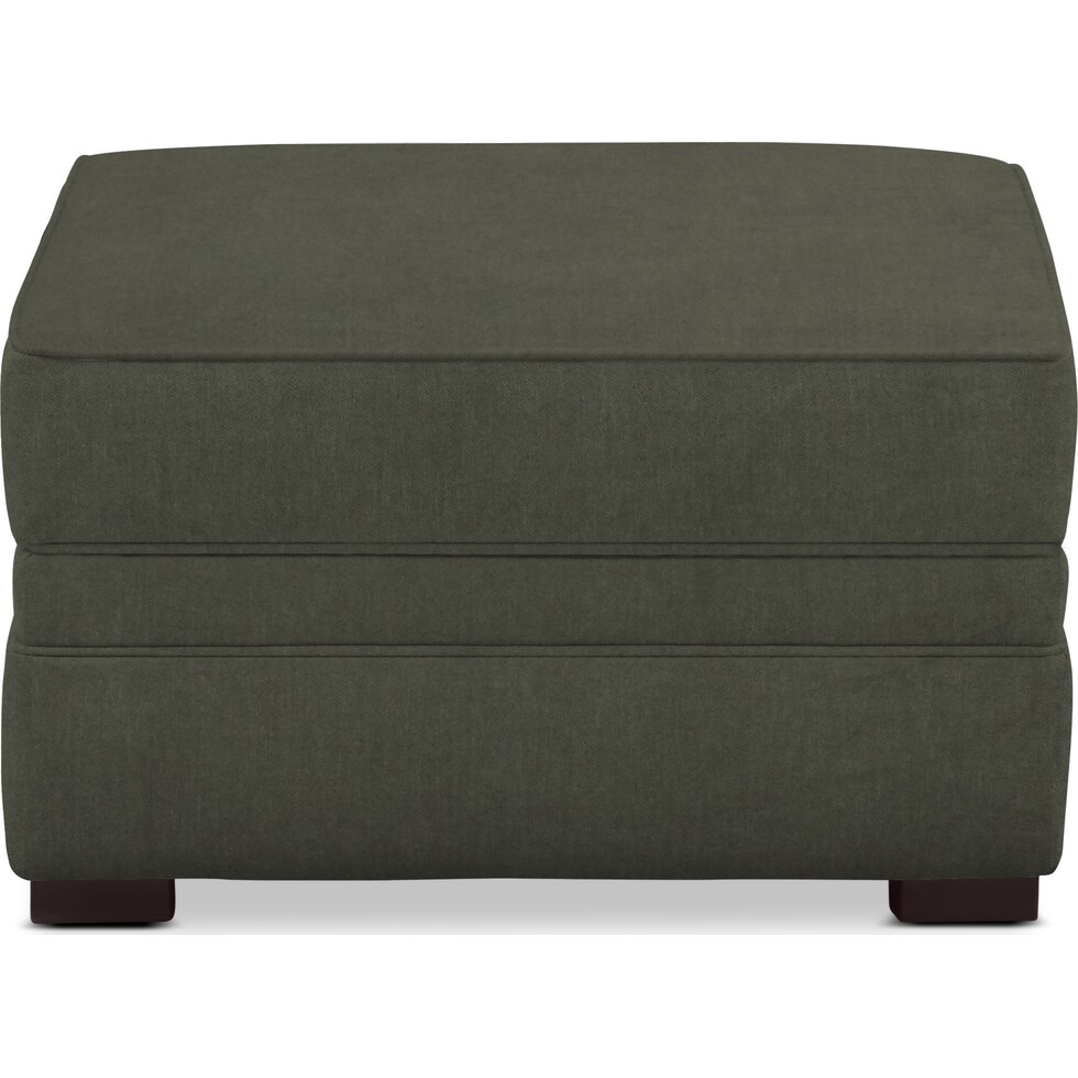 tallulah green ottoman   