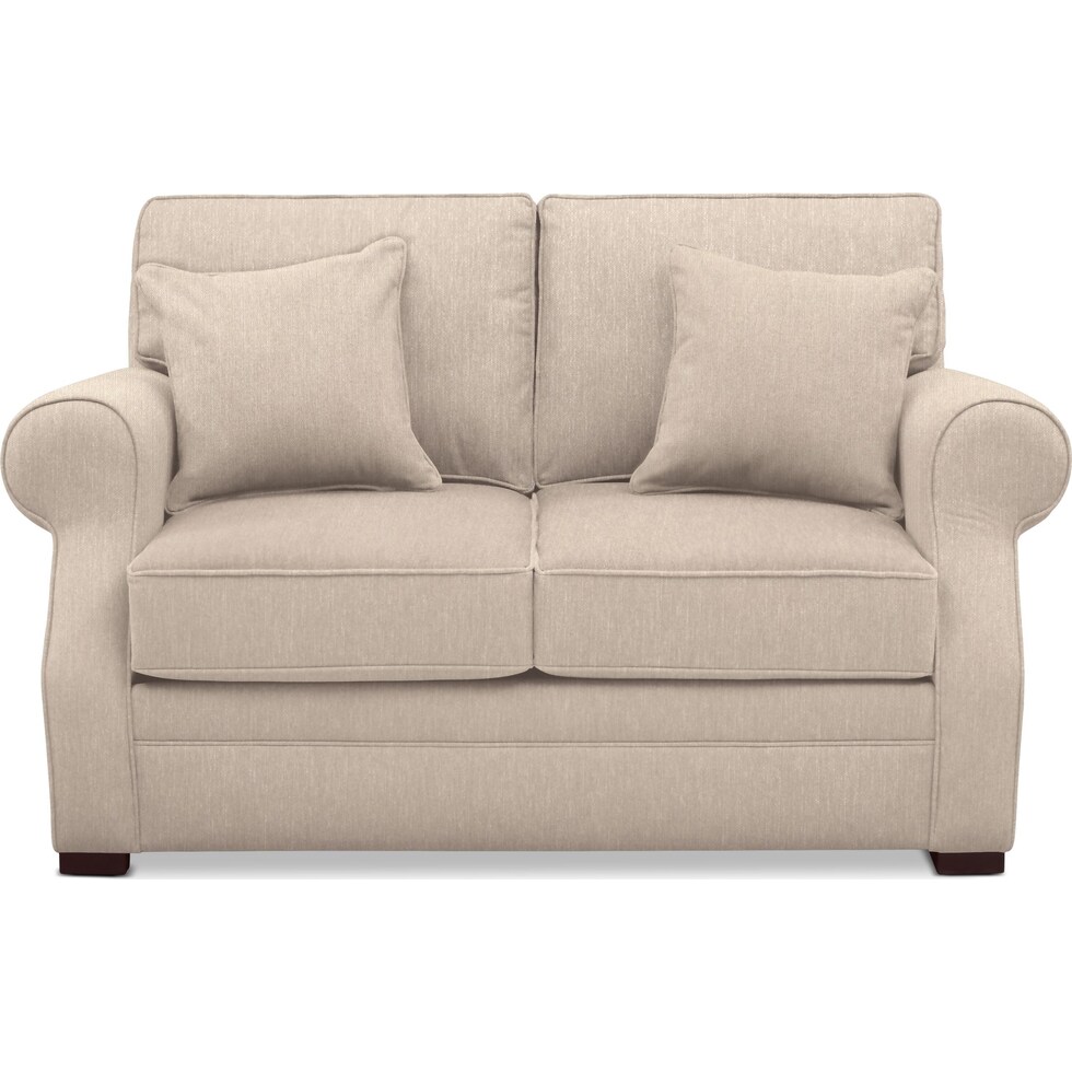 tallulah light brown loveseat   