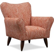 tallulah orange accent chair   