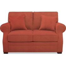 tallulah orange loveseat   