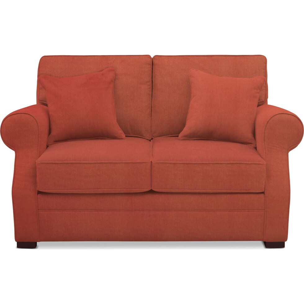 tallulah orange loveseat   