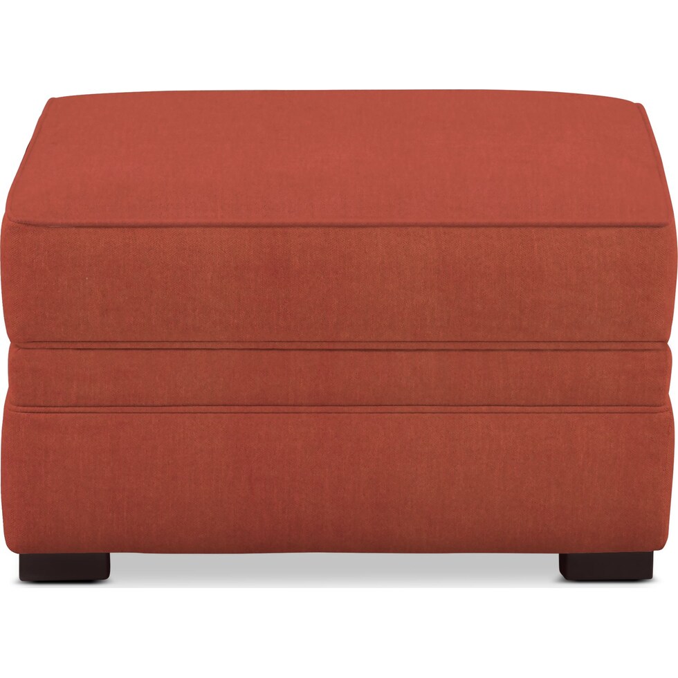 tallulah orange ottoman   