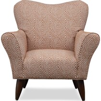 tallulah red accent chair   