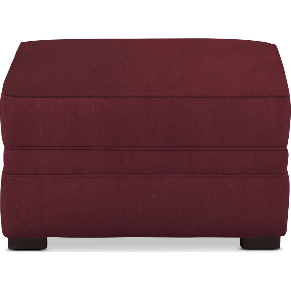tallulah red ottoman   