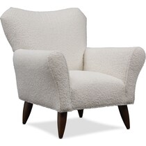 tallulah white accent chair   