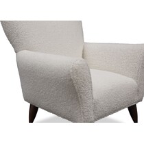 tallulah white accent chair   