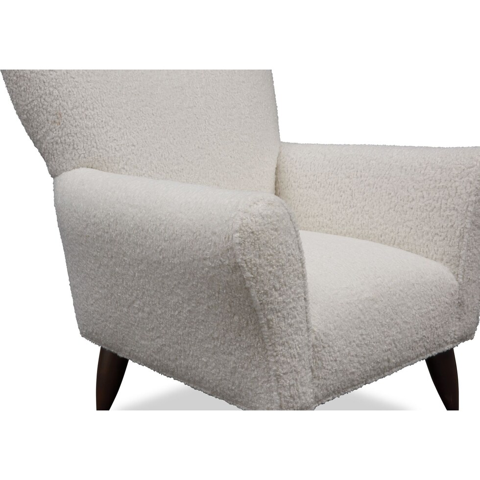 tallulah white accent chair   