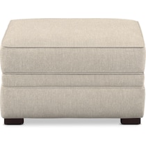 tallulah white ottoman   