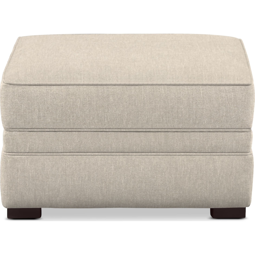 tallulah white ottoman   