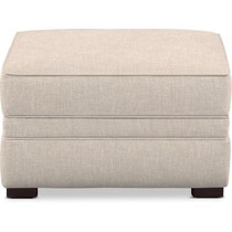 tallulah white ottoman   
