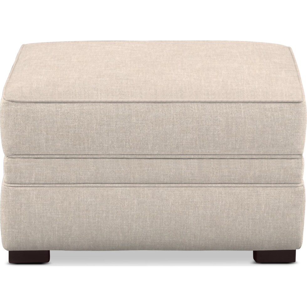 tallulah white ottoman   