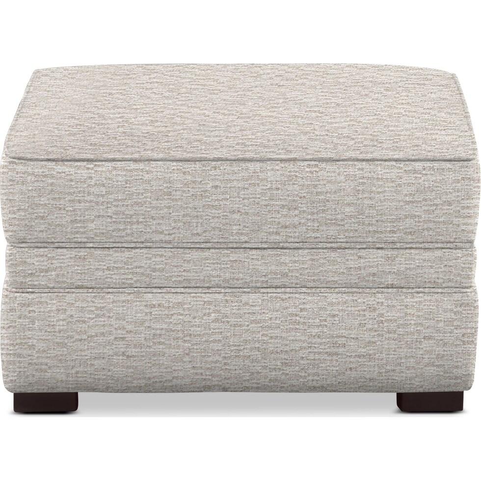 tallulah white ottoman   