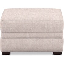 tallulah white ottoman   