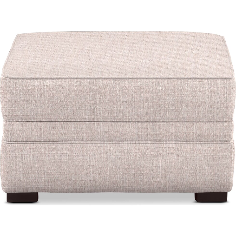 tallulah white ottoman   