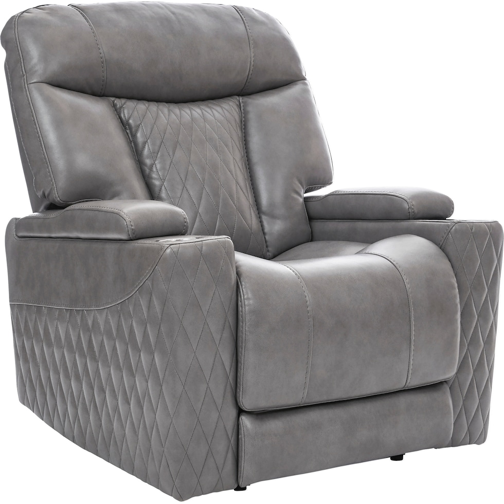 talmadge gray power recliner   