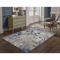 tami blue area rug  x    