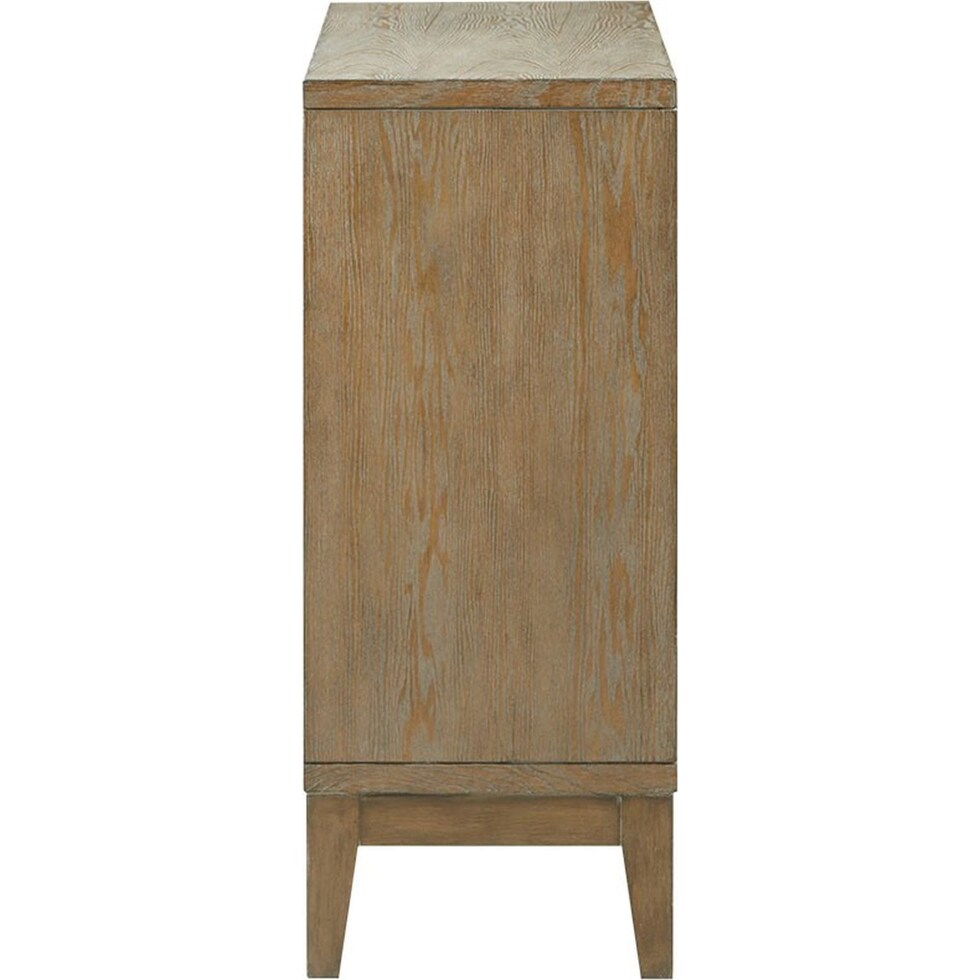 tammy walnut cream accent cabinet   