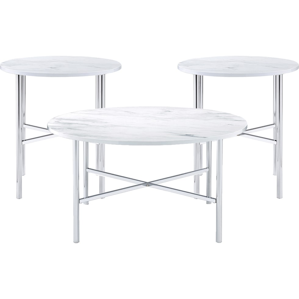 tanyia silver end table   