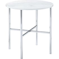 tanyia silver end table   