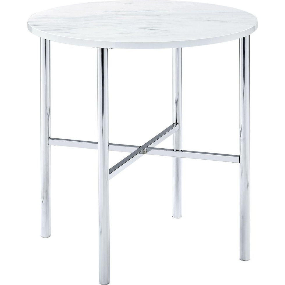 tanyia silver end table   