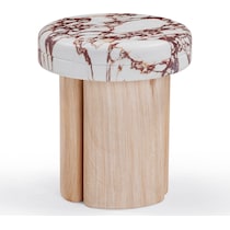 taos neutral side table   