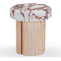 taos neutral side table   