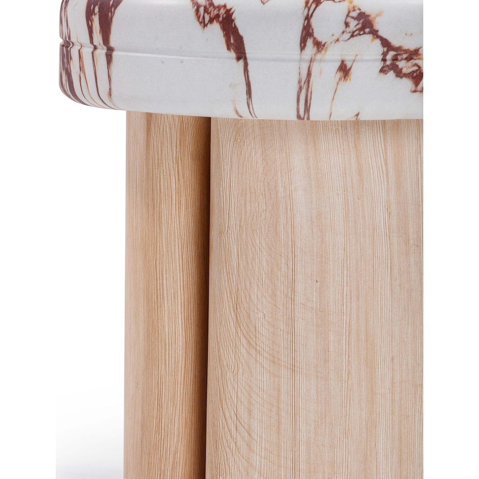 taos neutral side table   
