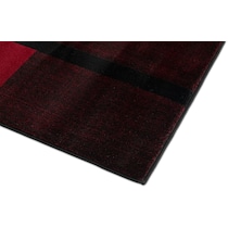 tartan plaid red area rug  x    