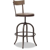 taryn dark brown bar stool   