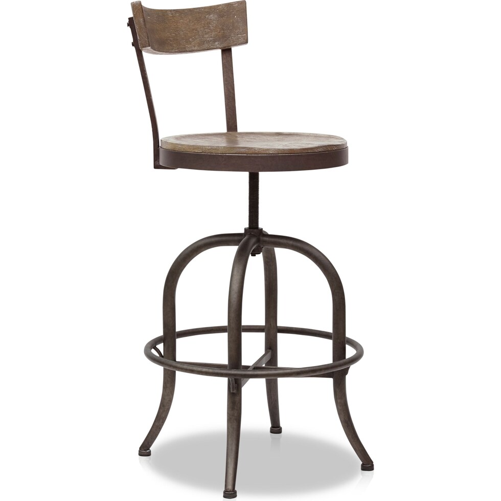 taryn dark brown bar stool   